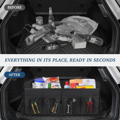 Trunk Organizer - Foldable Car Organizer for SUVs & Sedans Storage