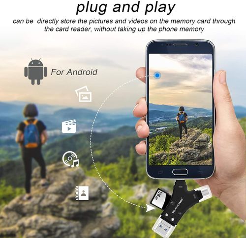 SD Card Reader ,4 in1 SD Card Reader