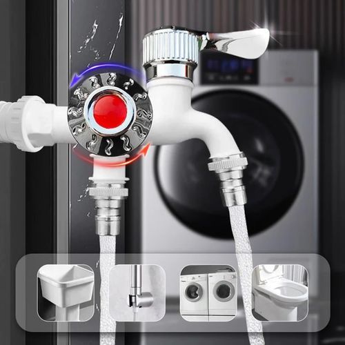 New dual-use faucet with two outlets—sun-resistant, freeze-resistant, and heat-resistant.