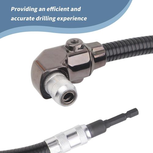 90-Degree Multi-Functional Right-Angle Drill Attachment – ​​Corner Adapter for Tight Spaces, Ideal for Auto Repair and General Maintenance