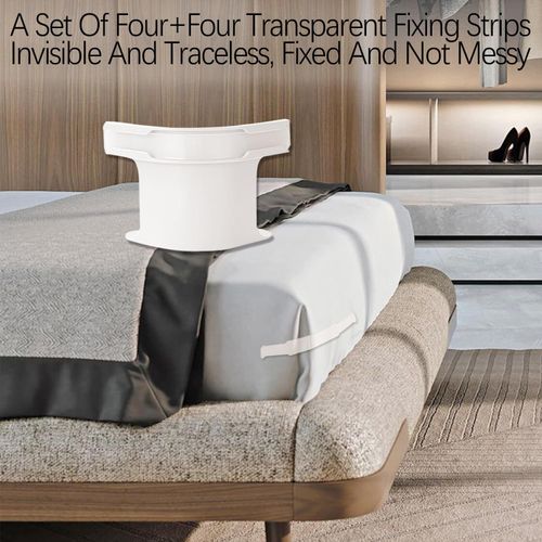 Four-Corner Invisible Non-Slip Sheet Fastener Clips (Slot-Style) – Household Bed Sheet and Cover Holder