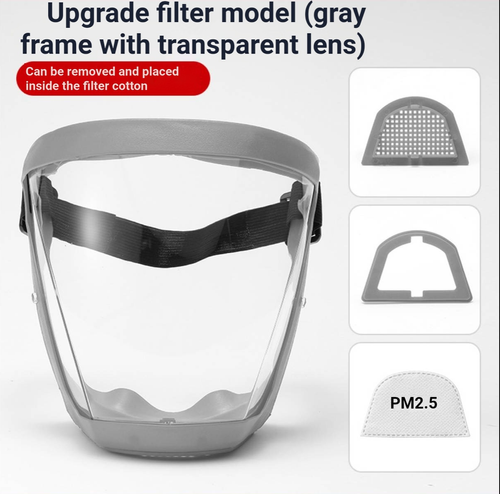 Super Protective Face Shield,Anti Fog Mask,Adult Clear Face Shield,Plastic Face Mask