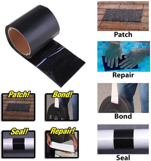 High-viscosity, heavy-duty, all-purpose waterproof repair tape for sealing leaks in water pipes, mains, and drainage lines.