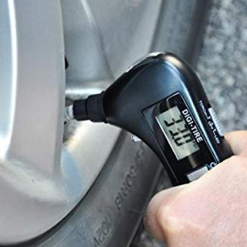 Digital Tire Pressure Gauge 10-in-1 Car Multi-Tool  - LED Flashlight, Red Light, Air Pressure Gauge, Car Window Breaker, Scissors, 2 Screwdrivers, Pliers, and Seatbelt Cutter