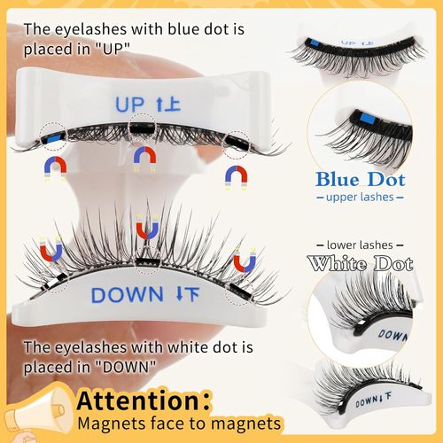 Magnetic Eyelashes Reusable Magnetic Eyelashes with Applicator