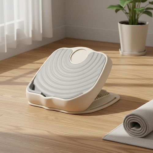 Multi-Function Calf Stretcher Improves Flexibility Foot Arch Stretcher 13-Level Adjustment Leg Stretching Device Digital Timer for Indoor, Elegant Gray - Timer