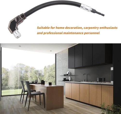 90-Degree Multi-Functional Right-Angle Drill Attachment – ​​Corner Adapter for Tight Spaces, Ideal for Auto Repair and General Maintenance