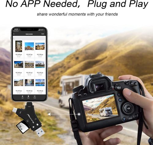 SD Card Reader ,4 in1 SD Card Reader