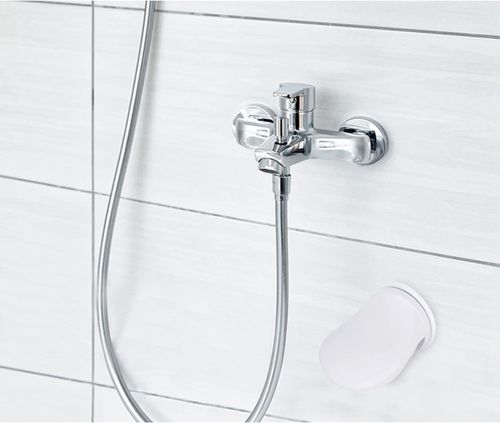 Shower Foot Rest, Bathroom Pedal with Suction Cup Shower Shaving Legs Aid, No Drilling for Home Hotel Bathroom Toilet Use (White)