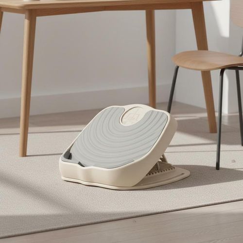 Multi-Function Calf Stretcher Improves Flexibility Foot Arch Stretcher 13-Level Adjustment Leg Stretching Device Digital Timer for Indoor, Elegant Gray - Timer