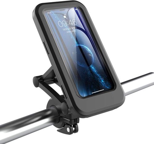 Waterproof Motorcycle Handlebar Phone Mount with Navigation Capability