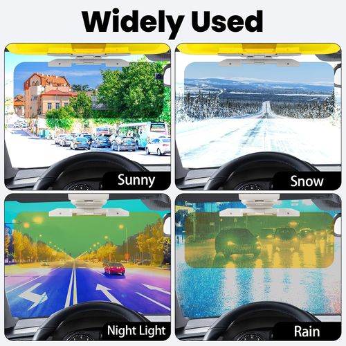 Automotive Day Night Anti-Glare Visor – Night Vision & Anti-Dazzle Shield for Car Sun Visors