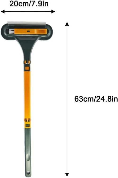 Window Screen Cleaning Brush,Professional Window Screen Cleaner with Dual-Way Brush Head,Detachable Windows Screens Cleaning Brushs Washing Tool,Multi-Purpose CleaningBrush for Patio and Door