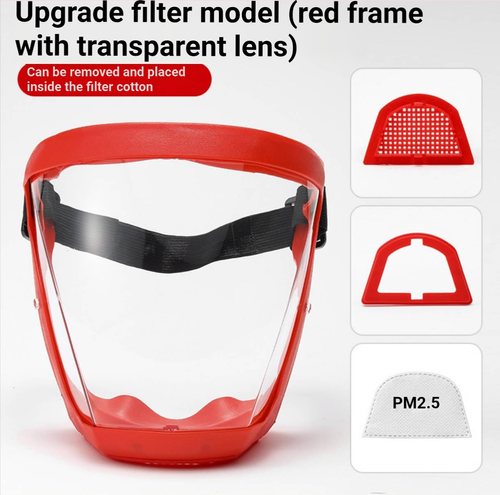 Super Protective Face Shield,Anti Fog Mask,Adult Clear Face Shield,Plastic Face Mask