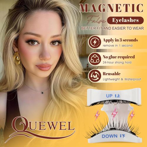 Magnetic Eyelashes Reusable Magnetic Eyelashes with Applicator