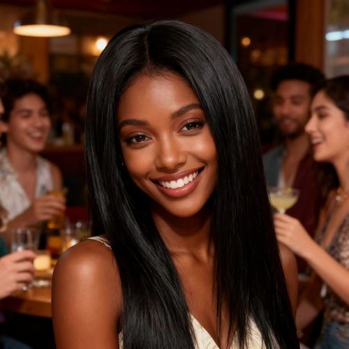 👩‍💼Women's Long Straight🦋🦋 Black Ponytail Wig✌