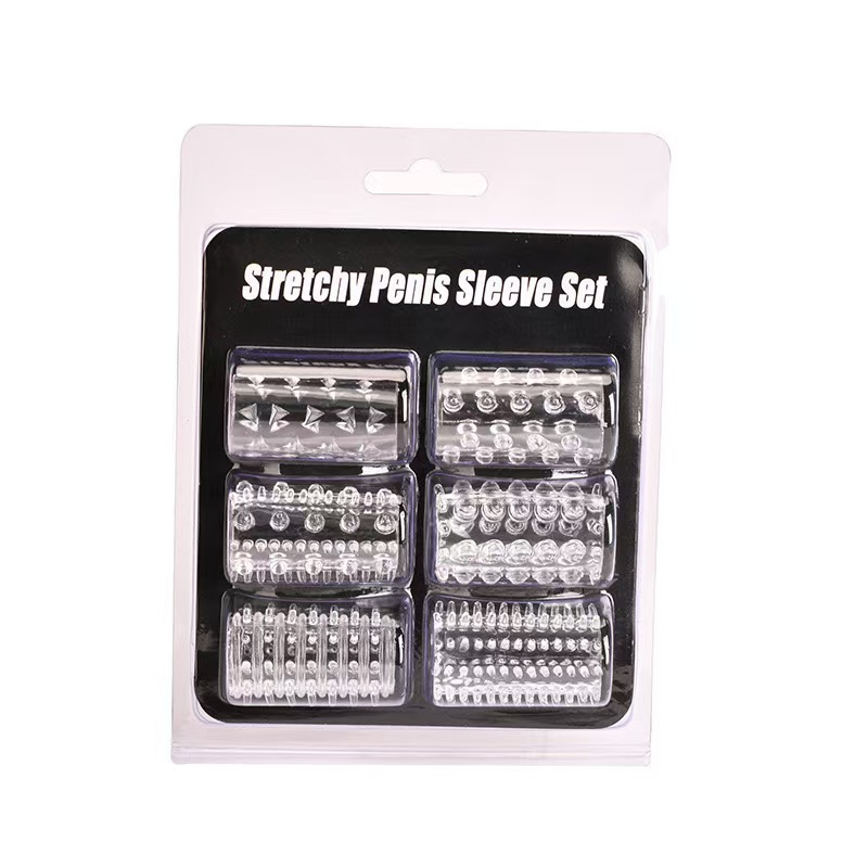 Crystal Clear Penis Sleeve Set (6 Pack)