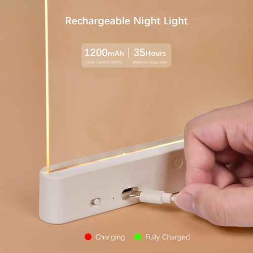 🔥Hot Seller🔥 COD！LED Book Light and Night Light 2 in 1, 3 Color Temperatures & Stepless Dimming, USB Rechargeable with Timer