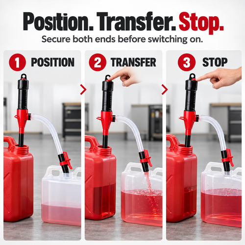 Battery Powered Liquid Transfer Pump for Fuel Water Diesel Fast No Spill Easy Use Kenya
