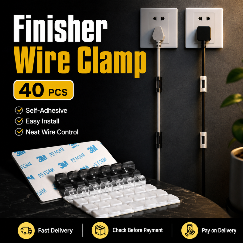 ✨Home Essentials：Finisher Wire Clamp🔥 40PCS | FINISHER WIRE CLAMP