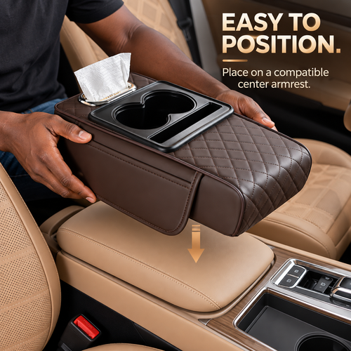 Multifunctional car armrest cushion