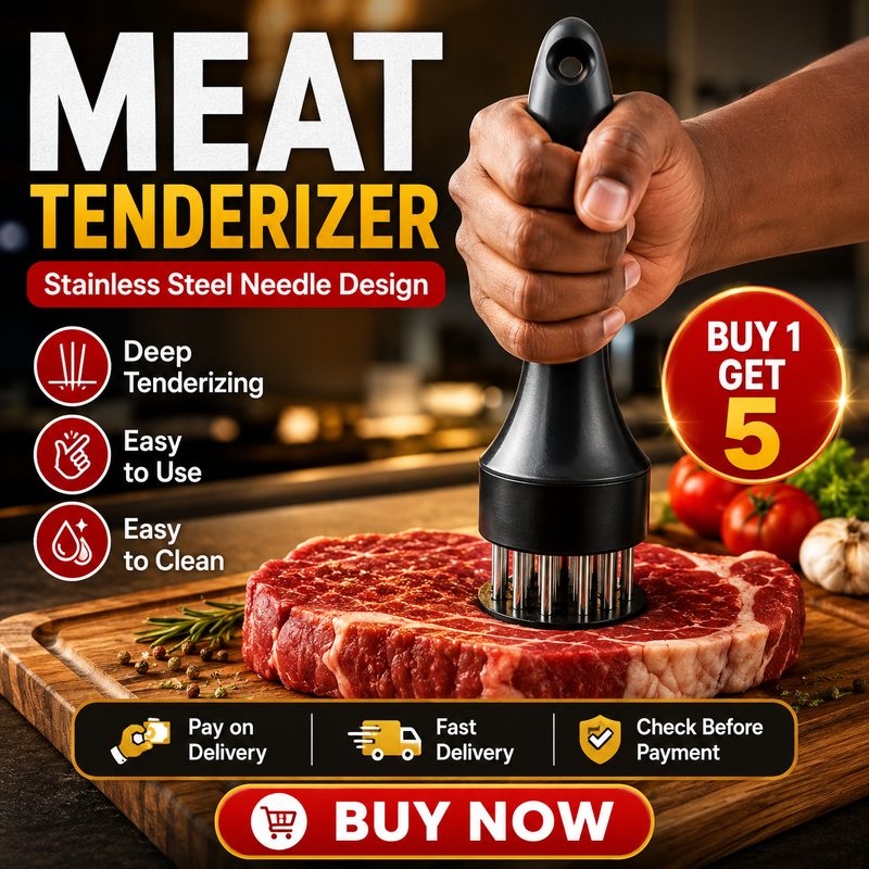 🥩 Buy 1 Get 5 | Stainless Steel Needle Meat Tenderizer Steak Blade Cooking Tool with Hanging Hole | COD Free Shipping