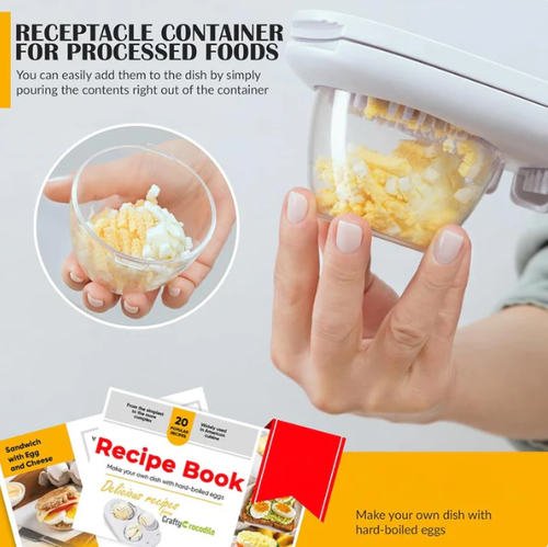 Multi-function three-in-one egg cutter