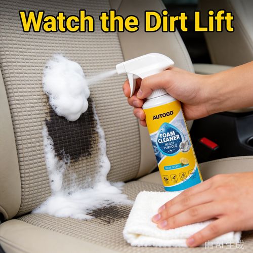 Multi-Purpose Foam Cleaner 3-Pack, Spray-On Car Interior and Household Stain Remover for Fabric Seats, Leather, Sofas, Carpets and Kitchen Surfaces, Deep Cleaning Foam That Lifts Dirt Without Scrubbing, 150ml Each