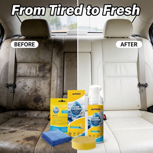 Multi-Purpose Foam Cleaner 3-Pack, Spray-On Car Interior and Household Stain Remover for Fabric Seats, Leather, Sofas, Carpets and Kitchen Surfaces, Deep Cleaning Foam That Lifts Dirt Without Scrubbing, 150ml Each