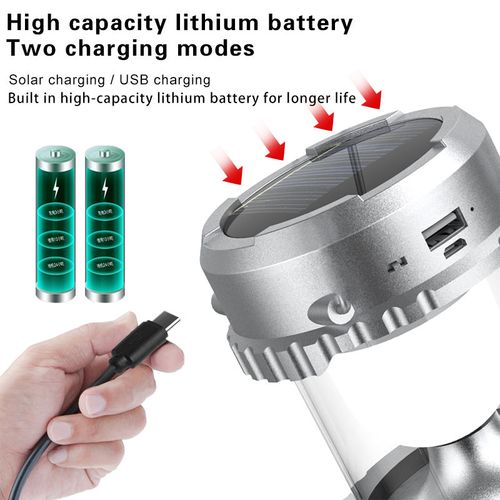 🔥Hot Seller🔥 COD！Multifunctional Solar Fan Light: Your ideal camping companion, featuring a Bluetooth speaker, charging, and lighting functions