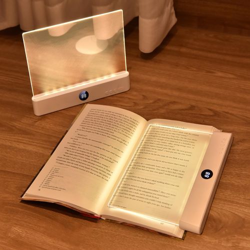 🔥Hot Seller🔥 COD！LED Book Light and Night Light 2 in 1, 3 Color Temperatures & Stepless Dimming, USB Rechargeable with Timer