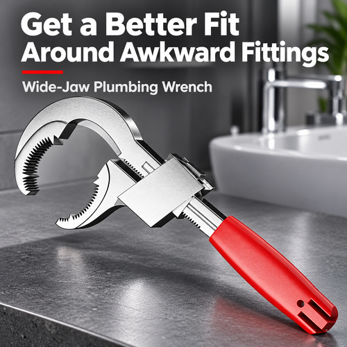 Multifunctional Plumbing Wrench Adjustable Spanner Hardware Tool, Adjustable Jaw Pipe Repair Wrench with Strong Steel Body, Ergonomic Handle, Compact Design, Local Shipping, COD Free Shipping, Pay on Delivery