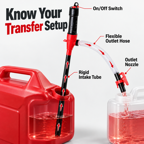Battery Powered Liquid Transfer Pump for Fuel Water Diesel Fast No Spill Easy Use Kenya