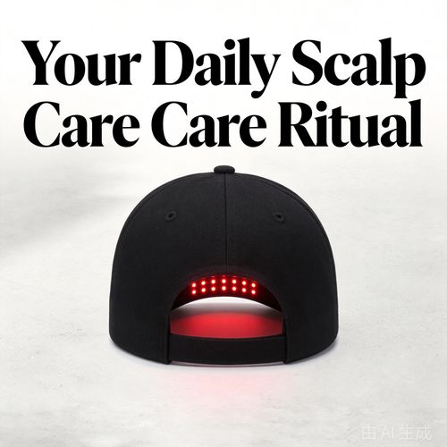 Red Light Scalp and Hair Care Cap, Rechargeable LED Hair Therapy Hat with Red and Blue Light Modes for At-Home Scalp Care Routine, 4 Intensity Levels, Hands-Free Hair and Scalp Massage and Care Device