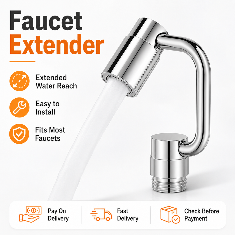 🚰 Pay on Delivery | 5D U-Shaped Rotating Faucet Extender Universal Sink Aerator for Kitchen & Bathroom | Free Shipping COD
