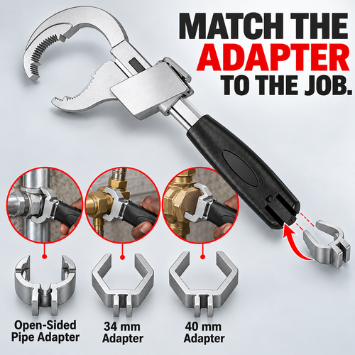 Multifunctional Plumbing Wrench Adjustable Spanner Hardware Tool, Adjustable Jaw Pipe Repair Wrench with Strong Steel Body, Ergonomic Handle, Compact Design, Local Shipping, COD Free Shipping, Pay on Delivery