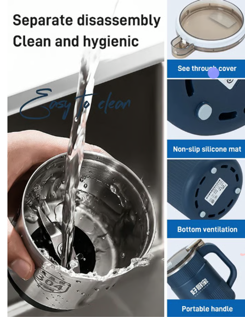 ⏰ Large capacity electric high-speed crushing grinding cup