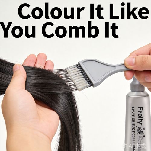 Hair Colour Comb Applicator, Brush-In Hair Dye Tool for Easy At-Home Hair Colouring, Even Root Touch-Up Without Mess, Reusable Comb Applicator for Black and Dark Shades, Twin Pack, Saloon Results at Home