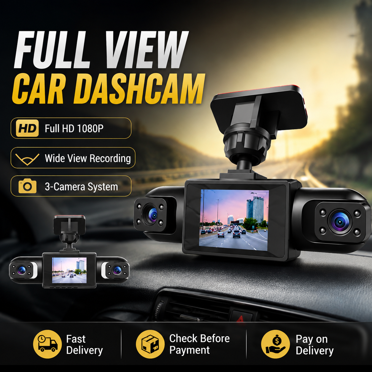 🎁🔥Full View Car Dashcam System Safety is guaranteed. RECORDER