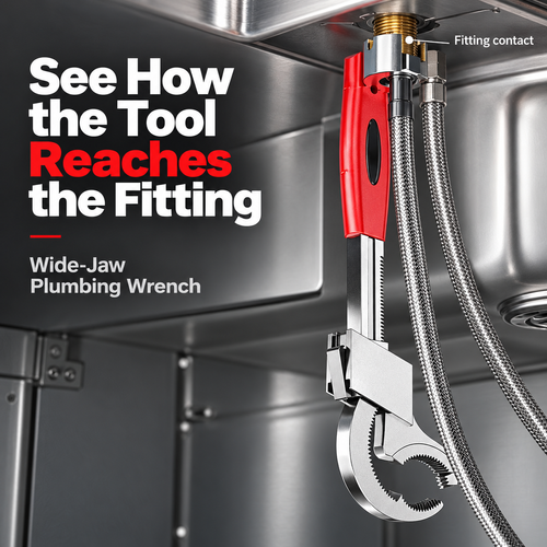 Multifunctional Plumbing Wrench Adjustable Spanner Hardware Tool, Adjustable Jaw Pipe Repair Wrench with Strong Steel Body, Ergonomic Handle, Compact Design, Local Shipping, COD Free Shipping, Pay on Delivery