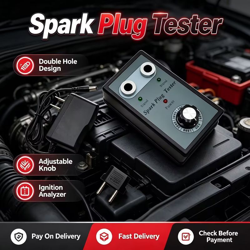 🔎Smart Pick | Adjustable Double Hole Spark Plug Tester Ignition Analyzer Professional Car Spark Plug & Ignition Testing Tool COD Free Shipping