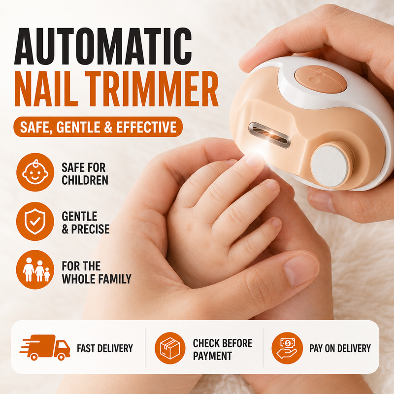 ✨ Electric Safe Nail Clipper｜Automatic Trimming · Safe for Children · Perfect for the Whole Family , ELECTRIC NAIL CLIPPER