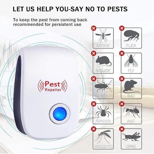 Ultrasonic Pest Control Repeller, Electronic Pest Repellent Plug in Indoor for Insect Roaches Spider Ant Bug Mosquito Mouse Repellent for House Kitchen Garage Warehouse ultrasonic pest