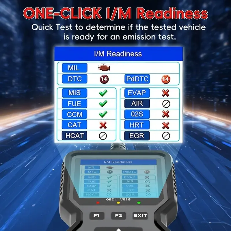 Professional OBD2 Scan Diagnostic Tool | Enhanced Engine Fault Code Reader And Reset, Mode