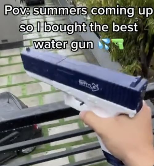 Boys and Girls Electric Water Gun Light Toy Children Outdoor Beach Large Capacity M1911 Fun Shooting Pool Toy