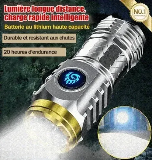 🔥Upgrade Your Adventures! Get the German Three-eyed Monster Mini Flash Super Power Flashlight Now & Shine Brightly in Style