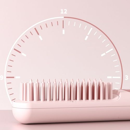 Portable Straightening Comb Heat-Styling Brush Three-Speed Cordless Straightener