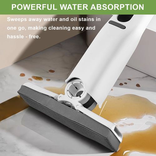 Portable Mini Handheld Mop Powerful Wet and Dry Squeeze Small Mop for Indoor Cleaning for Scouring Pads & Sponges