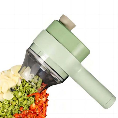 Electric Vegetable Chopper Multi-Functional Kitchen Garlic Crusher 4-in-1 Onion Pepper Meat Mincer Kitchen Tool