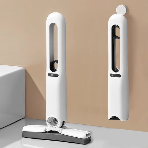 Portable Mini Handheld Mop Powerful Wet and Dry Squeeze Small Mop for Indoor Cleaning for Scouring Pads & Sponges